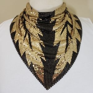 Vintage Douglas Ferguson NYC metal mesh necklace